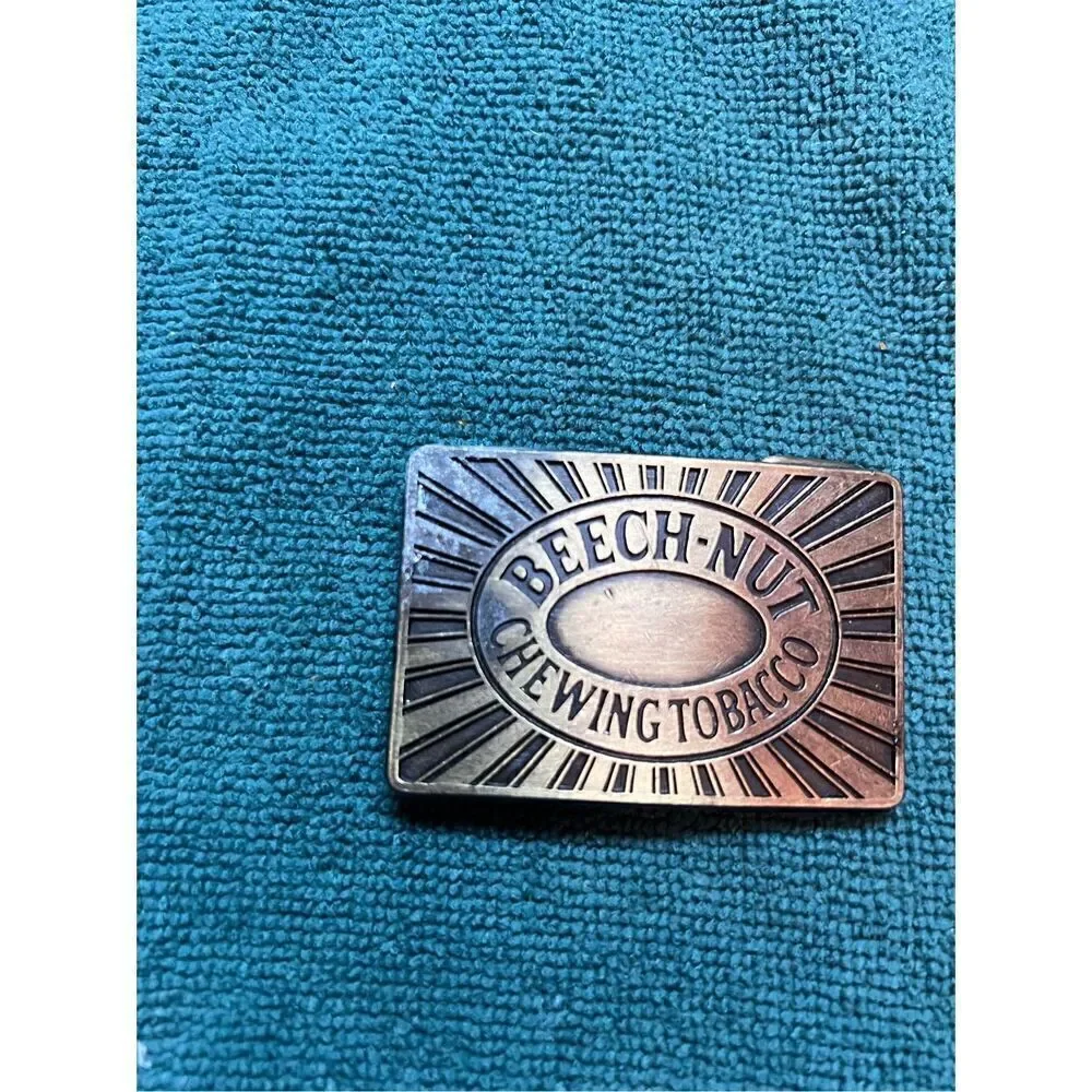Vintage Beech Nut Tobacco Belt Buckle
